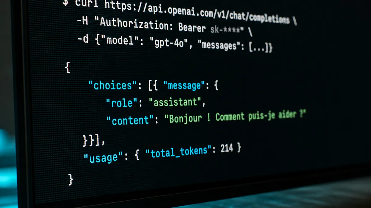 APIs ChatGPT - Appel à l'API de complétion