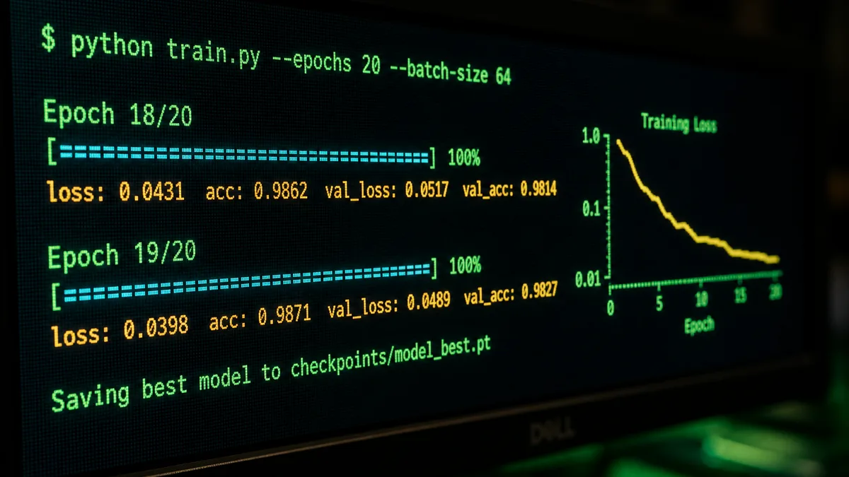 Introduction à l'Intelligence Artificielle - Entraînement d'un modèle